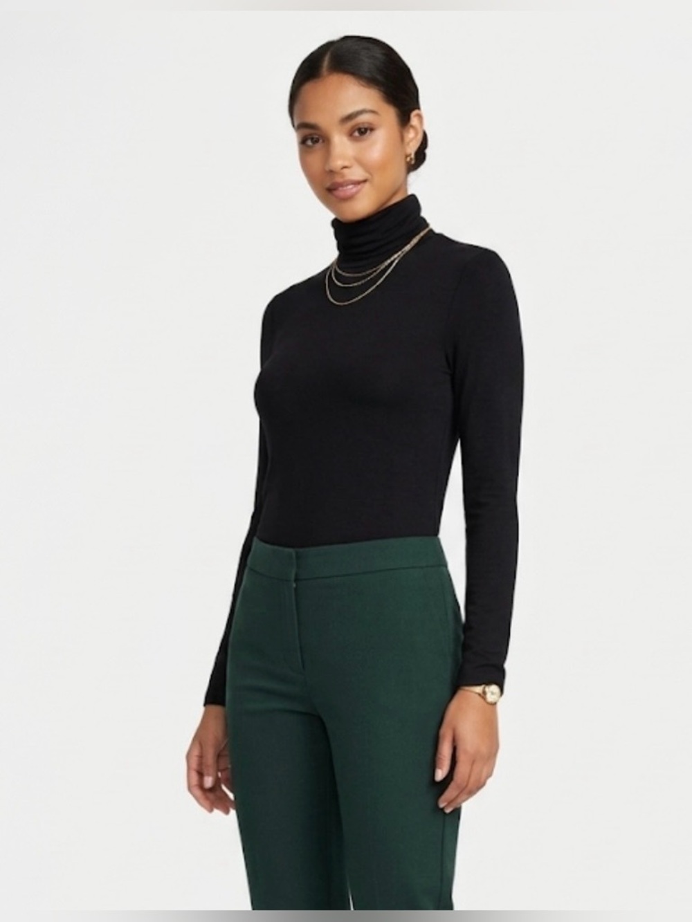 Frame silk fitted turtleneck thin size S